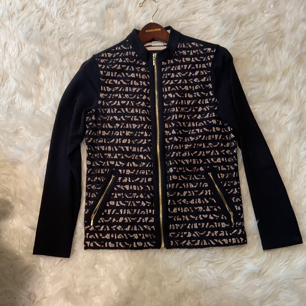 Black with Nude Lacing Jacket